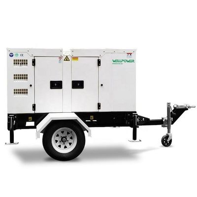 Geradores a diesel móveis de tipo silencioso de 100 kVA de 80 kW Frequência de potência nominal 50 Hz/60 Hz
